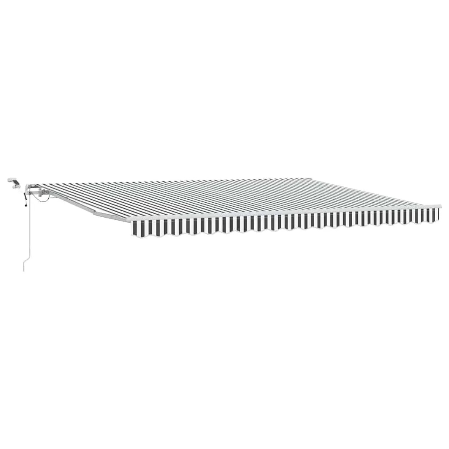 vidaXL Markise Automatisch mit LED Anthrazit & Weiß 450x300 cm 3215787