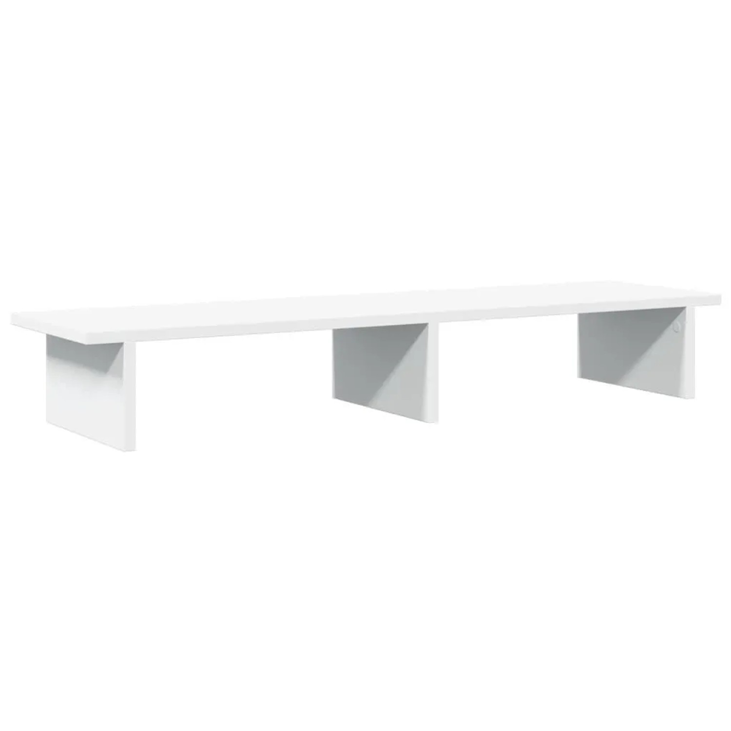 vidaXL Monitorständer Weiß 100x27x15 cm Holzwerkstoff 854706