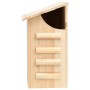 VidaXL Fledermauskasten aus Tannenholz, naturbelassen, mit Einflugloch und Landehilfen.