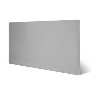 Silbergraue Banjado Magnettafel 78x37cm aus Metall, geeignet als Memoboard oder Pinnwand.