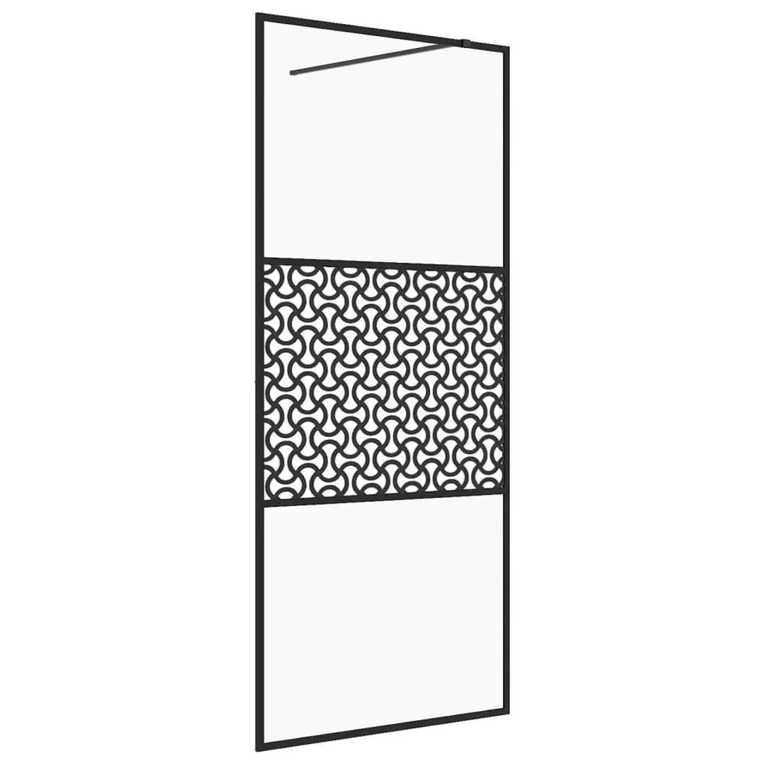 vidaXL Duschwand für Begehbare Dusche mit Klarem ESG Glas 80x195 cm 151028