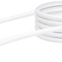 Weißes Schwaiger SAT-Verbindungskabel RG6-U, 3 m, mit F-Steckern für Antennenanschluss.