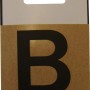 Schwarzer Klebebuchstabe B zum einfachen Anbringen – ideal für Schilder.