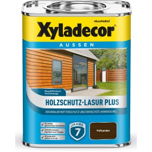 Dose Xyladecor Holzschutz-Lasur Plus Palisander, Holzlasur für Aussen, Farbton Palisander.