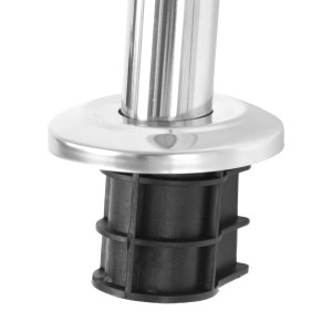 Detailaufnahme Einbauhülse für Evolution Poolleiter aus Edelstahl V2A.