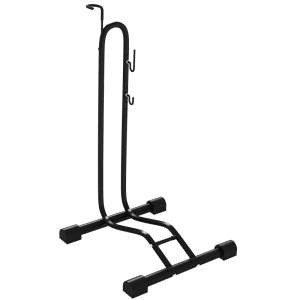 SPORTNOW Fahrradständer Vertikaler und Horizontaler 45x44x118cm Metall Schwarz