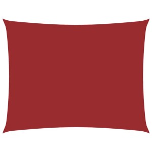 vidaXL Sonnensegel Oxford-Gewebe Rechteckig 5x6 m Rot 135659