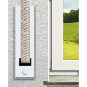 Schellenberg Gurtwickler Abdeckplatte Maxi, 135mm, Weiß. Rollladenzubehör für Standard Gurtwickler.