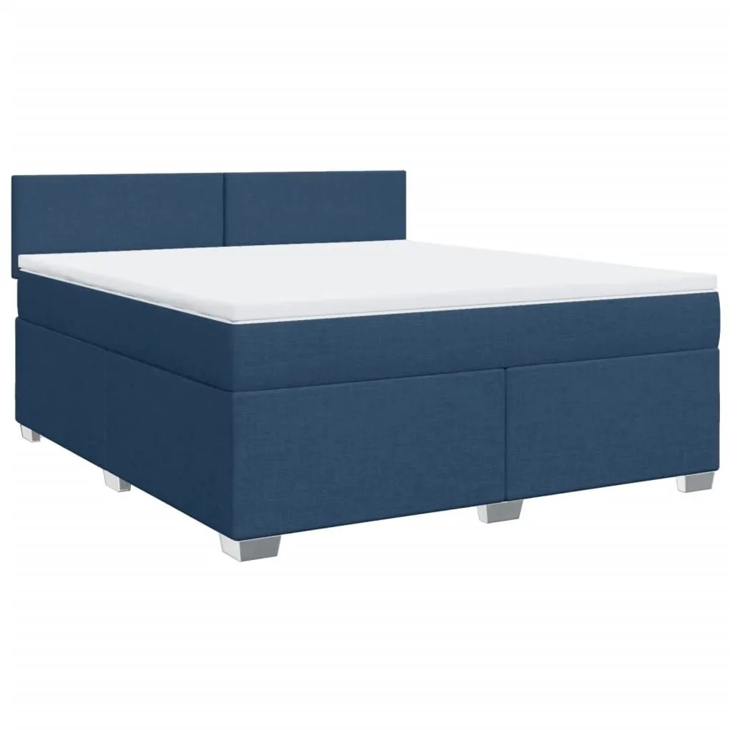 vidaXL Boxspringbett mit Matratze Blau 180x200 cm Stoff 3285966 günstig online kaufen