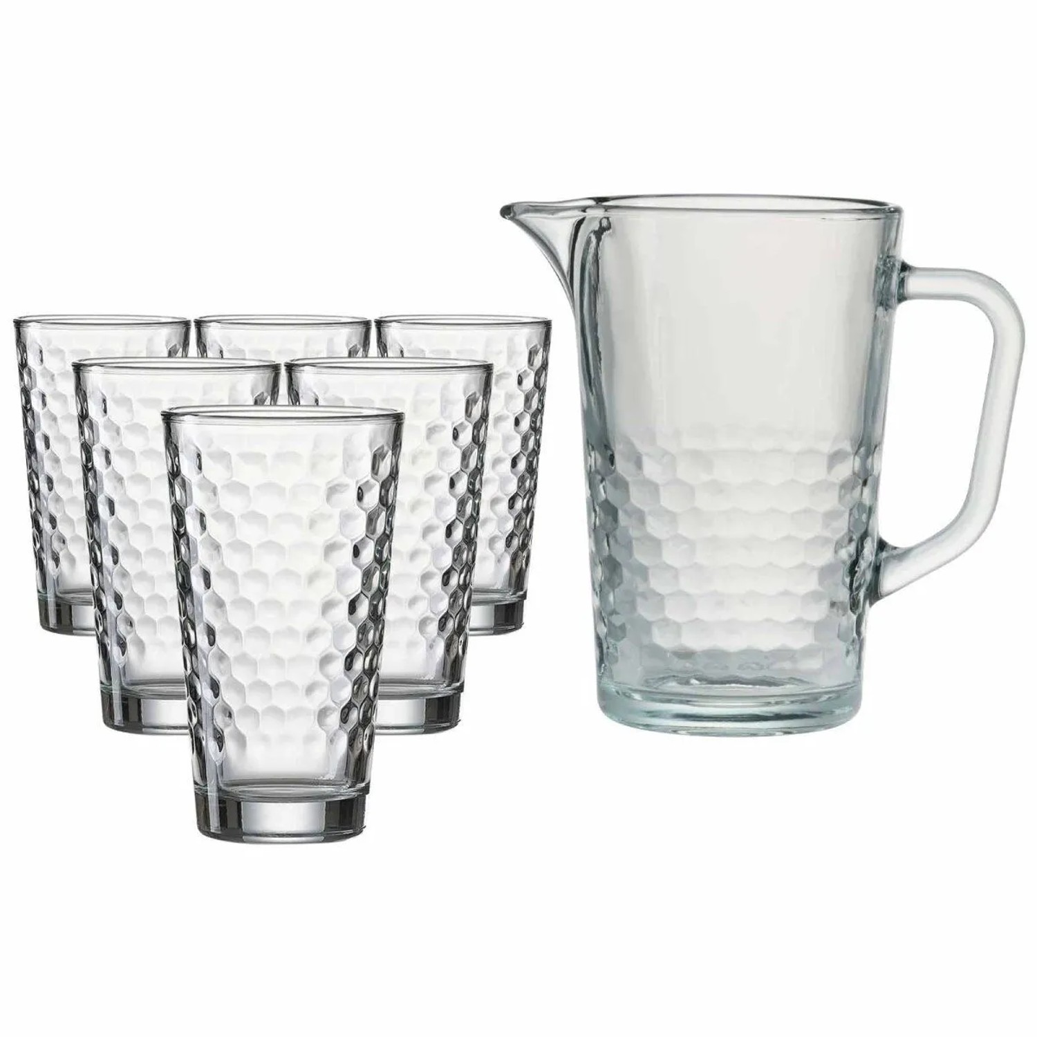 Ritzenhoff & Breker Favo Krug- und Longdrinkglasset 7-teilig Transparent