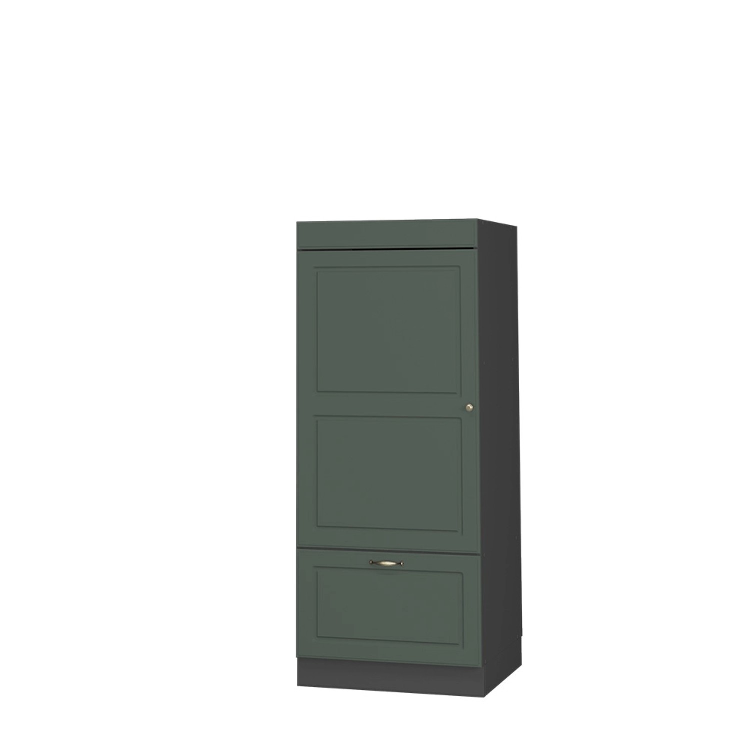 Vicco Mikrowellenschrank Fame-Line Küchenregal für die Mikrowelle Grün-Gold Landhaus 60 cm