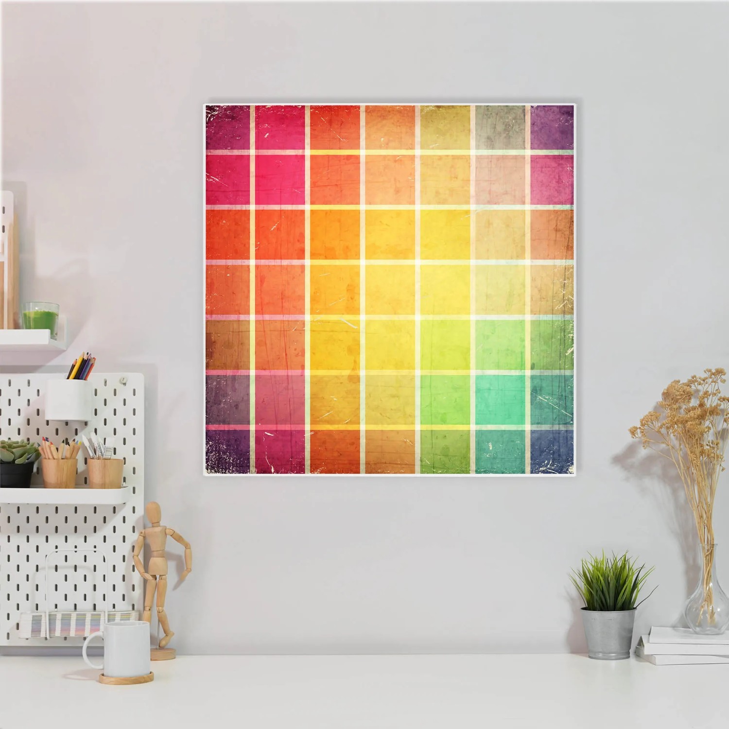 Banjado Glas Magnettafel Beige, 45x30 Cm – Magnetwand Als Memoboard Für Küche, Büro & Kinderzimmer