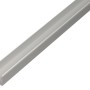Silbernes U-Profil aus Aluminium, 22x22,5x2000 mm, ideal für Konstruktionen und als Kantenschutz.