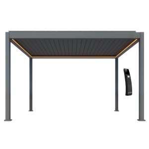 Dreamgarden Pergola 5 x 3 x 2,5 m Tropea Elektrisch Anthrazit Lamellendach