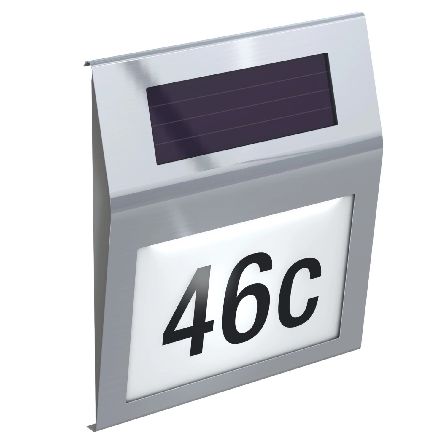 Basi - Solar-Hausnummer - SHN 200 - Edelstahl - 2 weiße LEDs - Solarbetrieb günstig online kaufen