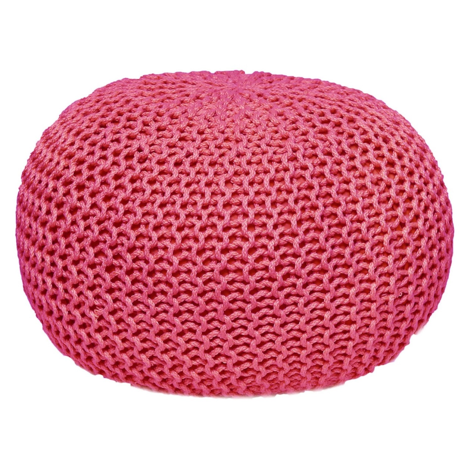 Casamia Premium Pouf Outdoor Sitzpouf Hocker 55x55x37cm Pink günstig online kaufen