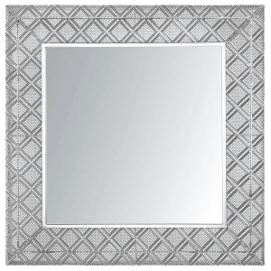Beliani Wandspiegel EVETTES Silber 5x80x80
