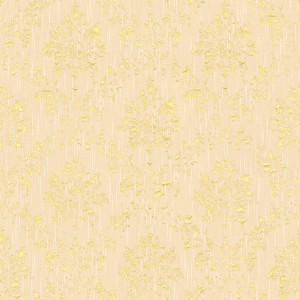 Bricoflor Vliestapete creme-gold mit Barock Ornament und Textilmuster für Wohnräume.