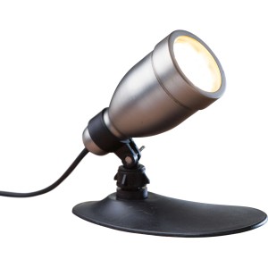 Heissner SMART LIGHT LED-Spot, 6W, warmweiß, aus Edelstahl für Teich, Pool und Garten.