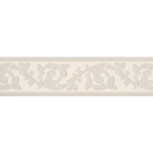 Beige Bordüre mit Rankenmuster von A.S. Creation, selbstklebend.