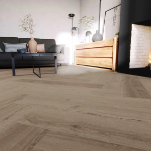 Anaturo Rigid-Vinylboden Mio 55 Click Plus Eiche Varese Fischgrät in Wohnraum