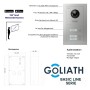 Goliath Basic Line 3-Familienhaus Video Türsprechanlage Monitor Weiß - Silber Ausenstation Unterputzdose_3