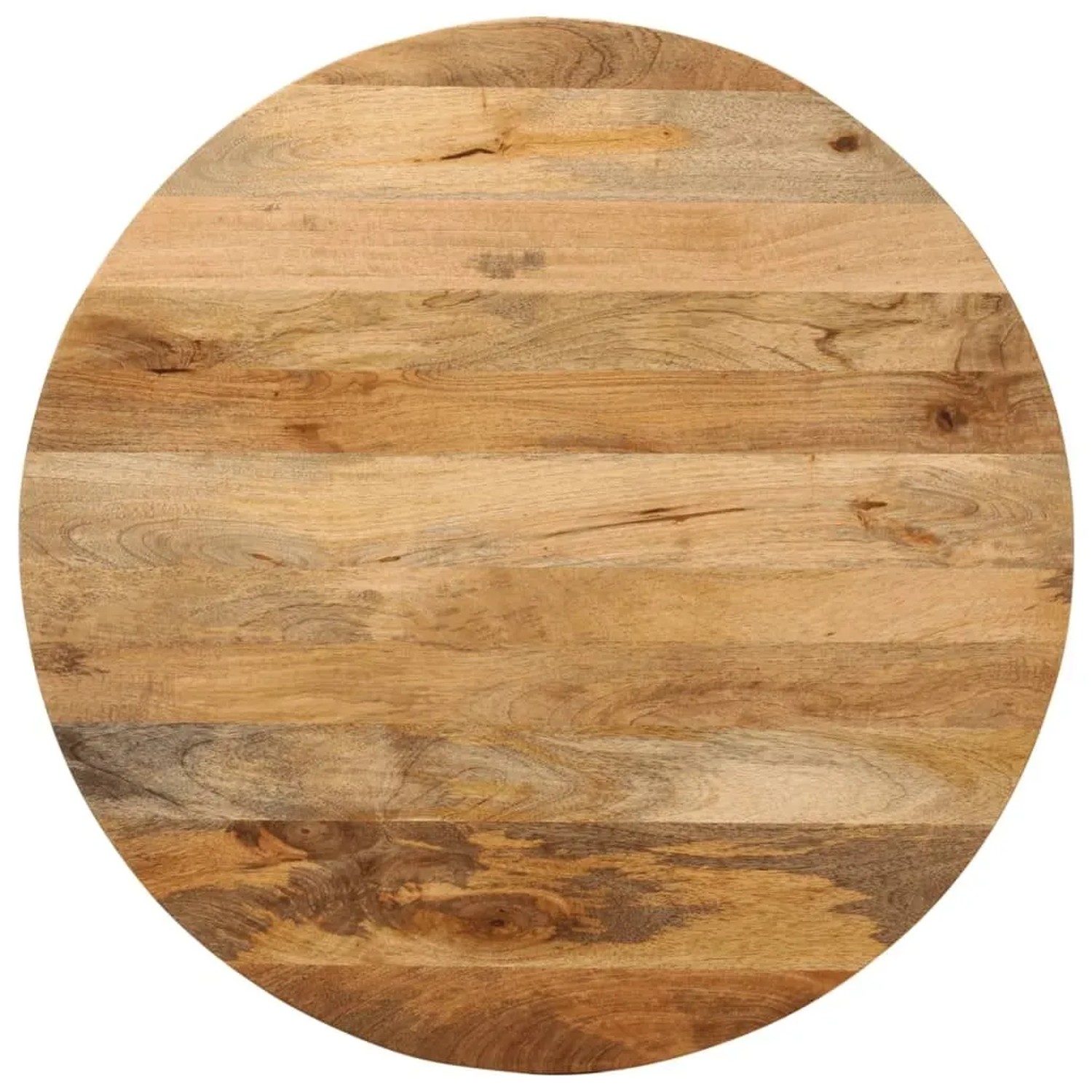 vidaXL Tischplatte Ø 70x2,5 cm Rund Massivholz Mango 370064