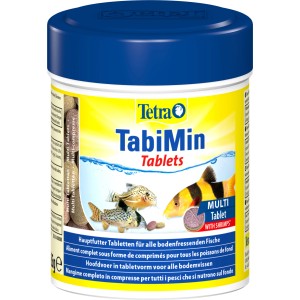 Tetra TabiMin Tabletten, 275 Stück, Fischfutter für Bodenfische im Aquarium.