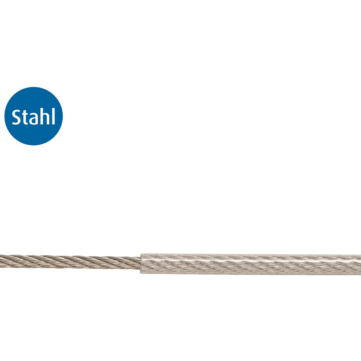 Conacord Drahtseil Stahl Ummantelt 6 x 7 Ausführung Ø 5 mm Meterware