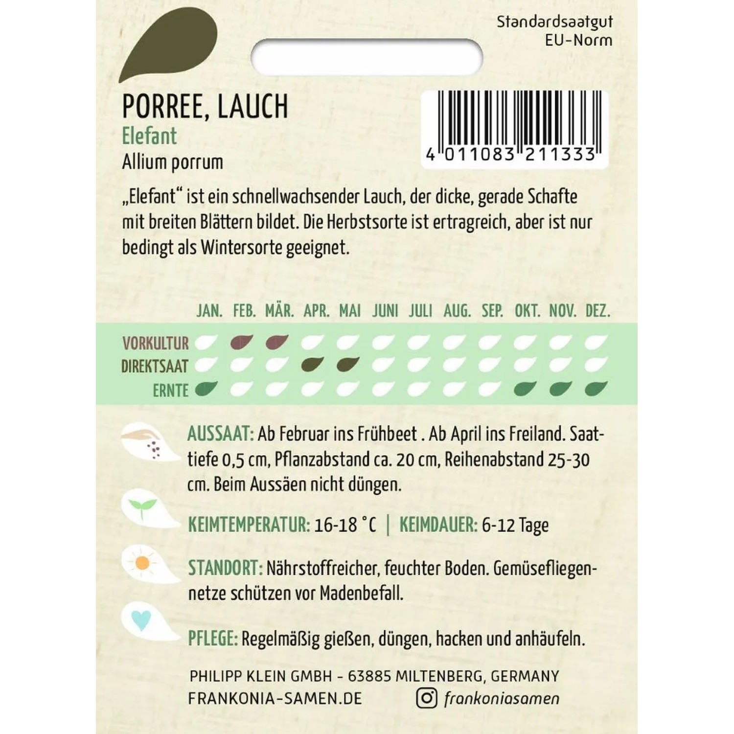 FRANKONIA Porree Lauch Elefant_2