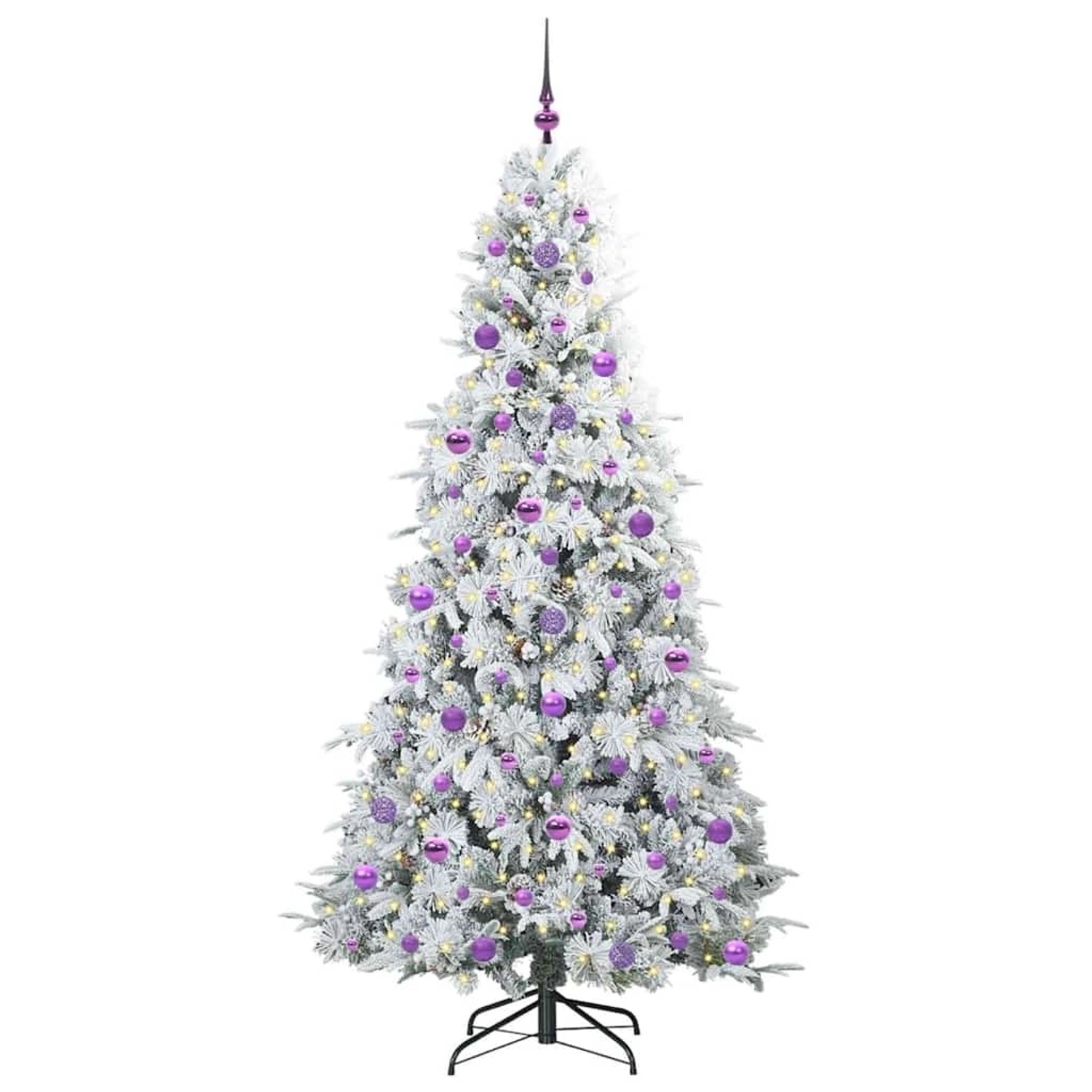 vidaXL Künstlicher Klappbarer Weihnachtsbaum Grün 210 cm PE und PVC 3397503