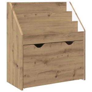 vidaXL Kinderregal in Artisan-Eiche mit Schublade, 60x29,5x69 cm.