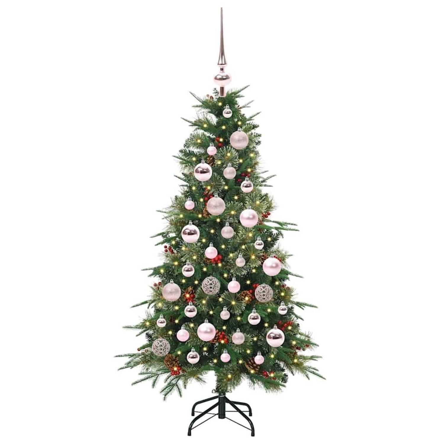 vidaXL Künstlicher Klappbarer Weihnachtsbaum Grün 120 cm PE und PVC 3397395