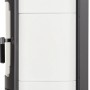 Hark Küchenofen Keramik Weiß, 5 kW, Seitenansicht. Kaminofen mit Automatik für traditionelles Kochen.