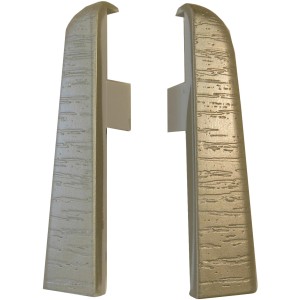 Endkappen System 15 in Silber für Laminat und Parkett, Zubehör für einen sauberen Wandabschluss.