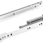 Hettich Teilauszug-Rollschubführung, 350 mm, Stahl, weiß pulverbeschichtet, 1 Stück.