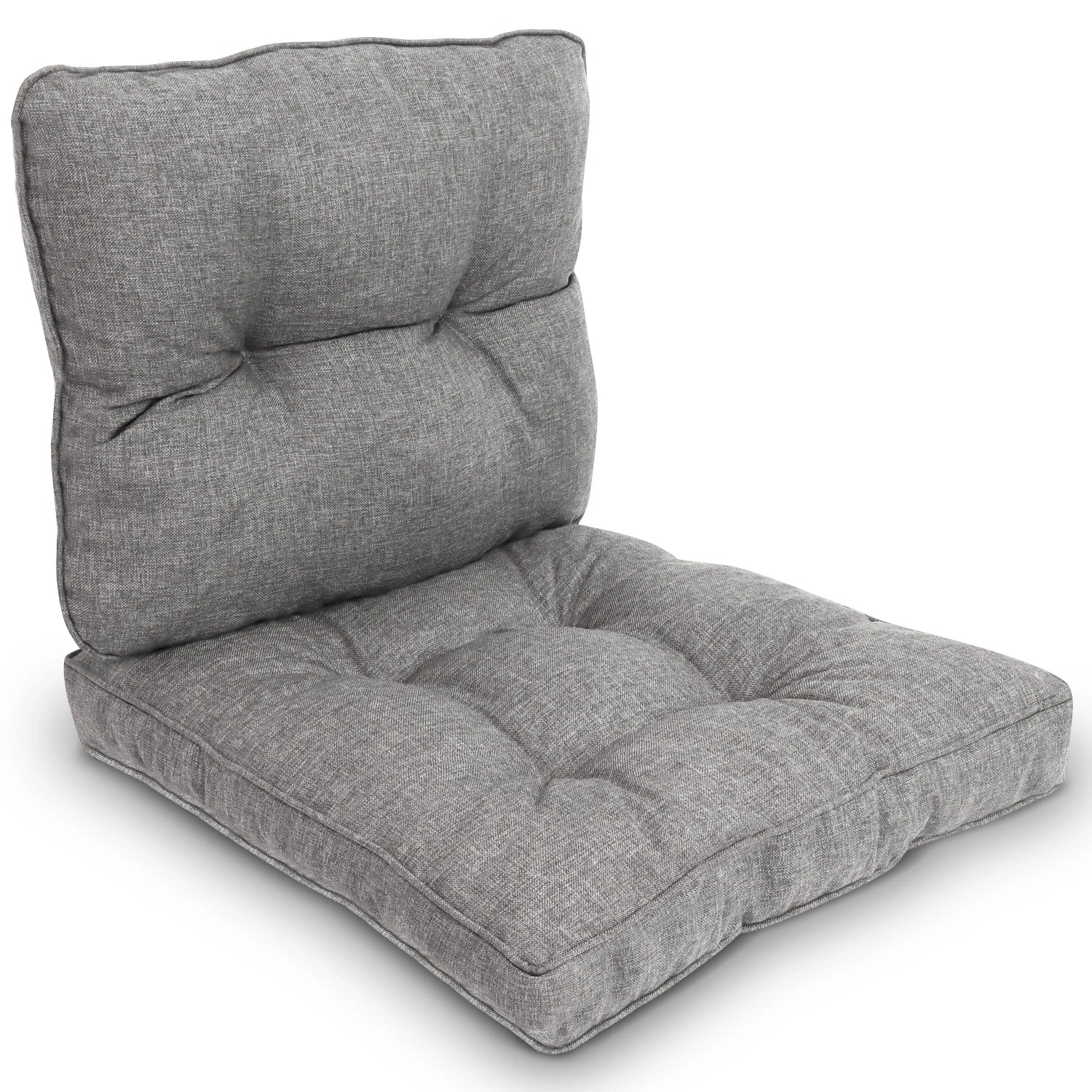 Beautissu Outdoor Loungekissen Beauflair 60x40cm 60x60cm Hellgrau