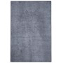 Anthrazitfarbener Snapstyle Teppich Shine, 200x250cm, aus weichem Velours.