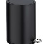 Schwarzer Wenko Kosmetik Tretteimer Monza, 3 Liter, mit Easy Close Funktion.