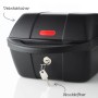 Schwarze Fischer Gepäckträgerbox, 11L, abschließbar mit Schlüssel. Fahrradzubehör.
