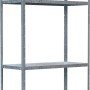 Schulte Steckregal, verzinkt, 180x80x35cm, mit 4 Böden. Ideal für Keller, Garage oder Werkstatt.