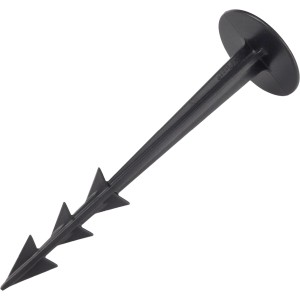 Schwarzer Noor Erdanker, 10 cm, für Bodenvlies, Gewächshaus-Zubehör.