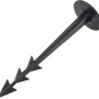 Schwarzer Noor Erdanker, 10 cm, für Bodenvlies, Gewächshaus-Zubehör.