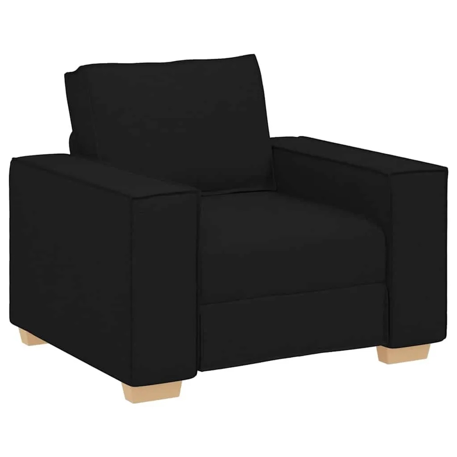 vidaXL Sofa Stuhl Schwarz 60 cm Stoff 4104962 günstig online kaufen