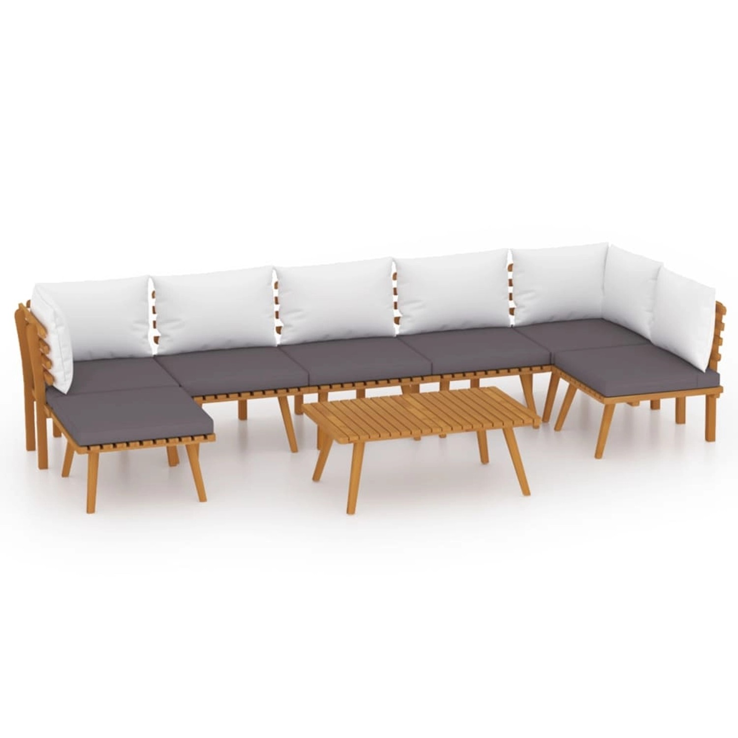 vidaXL 8-Tlg Garten-Lounge-Set mit Kissen Massivholz Akazie 3087032 günstig online kaufen