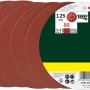 Bosch Schleifblatt-Set K80, Ø 125mm, 25 Stück für Exzenterschleifer.