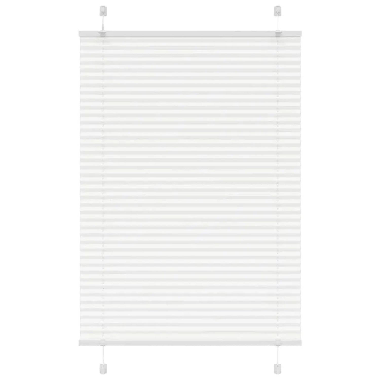 vidaXL Plissee Weiß 95x100 cm Stoffbreite 94,4 cm Polyester 4015482 günstig online kaufen