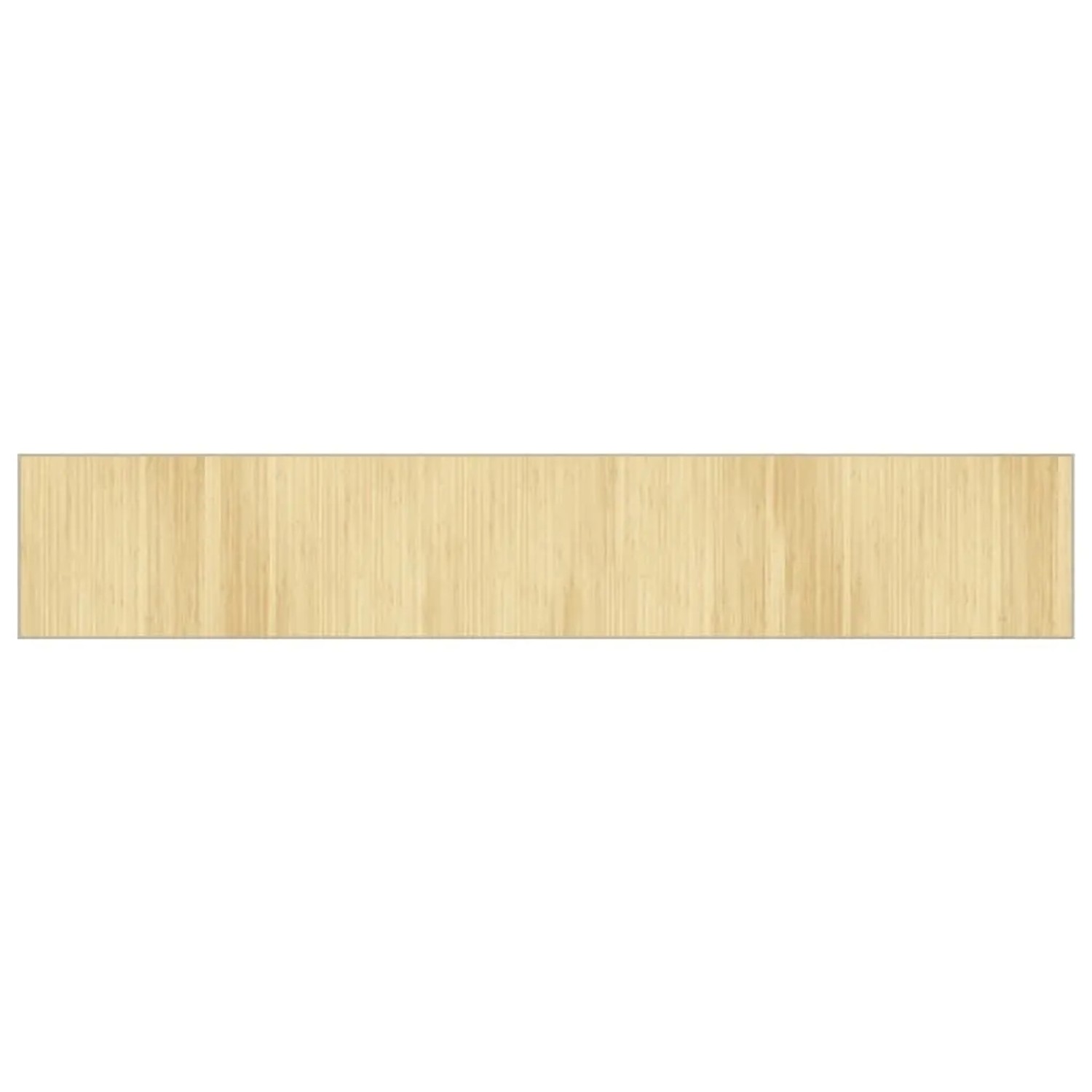 vidaXL Teppich Rechteckig Hell Natur 70x400 cm Bambus 376885