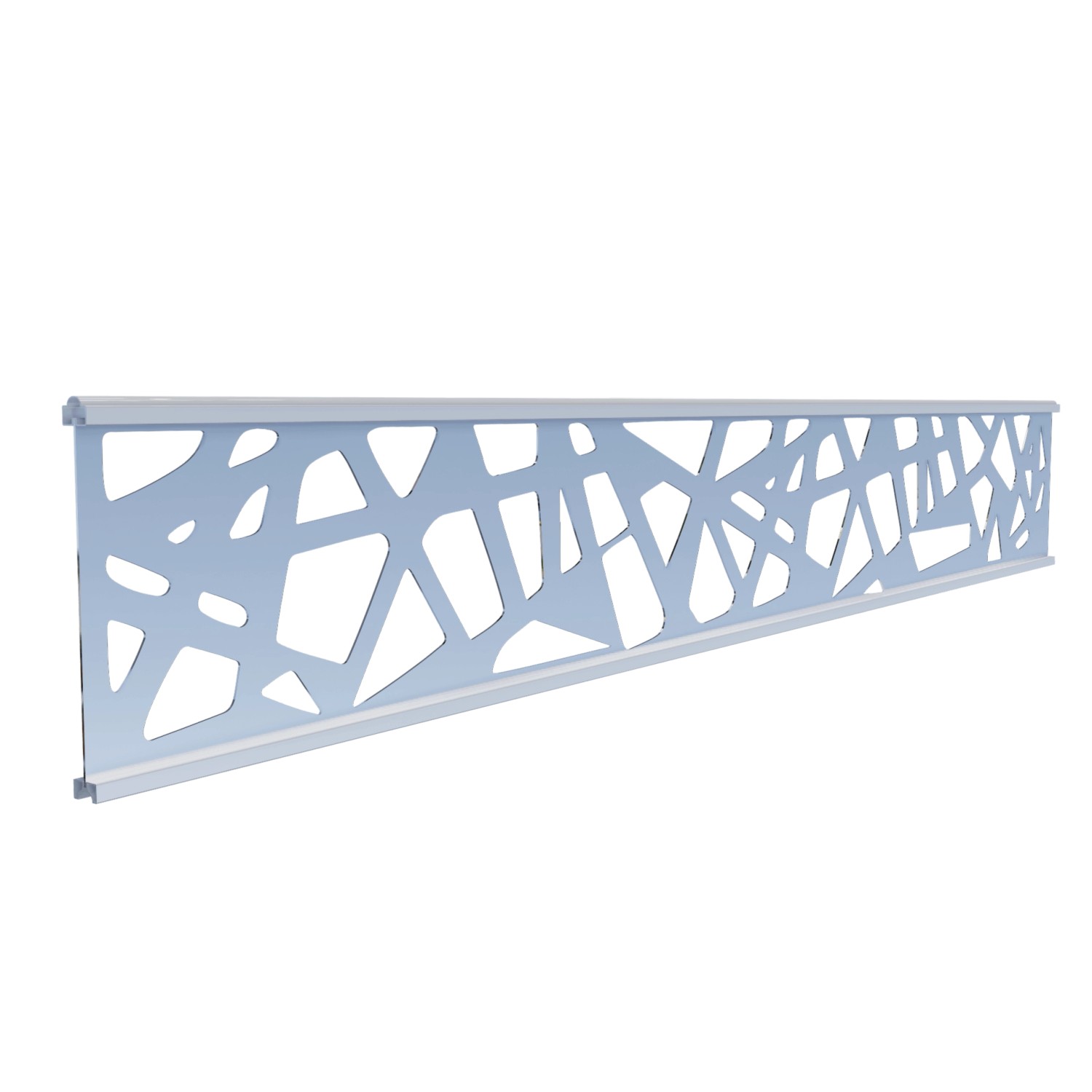 GartenLand Designlamelle Ameland Dekor Scalea Aluminium Silber günstig online kaufen