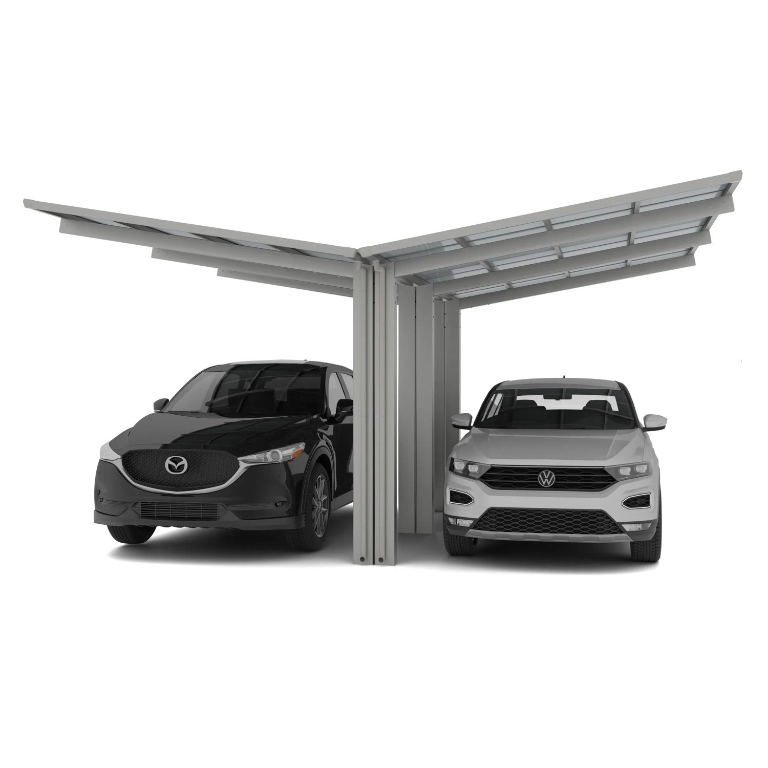 Ximax Carport Linea-110 Y-Ausführung Edelstahl-Look günstig online kaufen